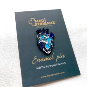 The Ocean Heart Pin